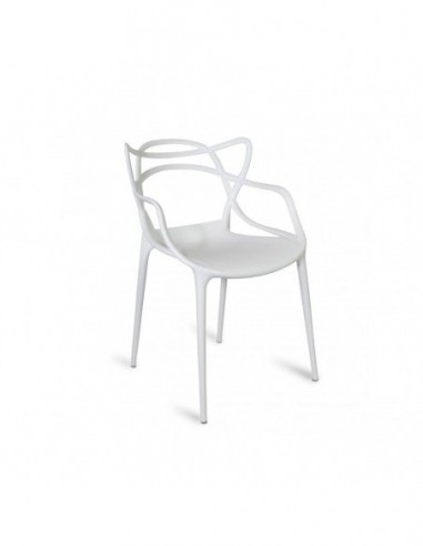 Silla Eames Apilable Blanca Plastica Jzc127