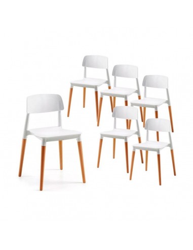 Silla Eames Milan Blanca Jcz-133 ( X 6 Unid)