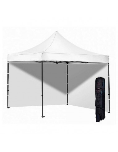 Gazebo Estructural 3x4.5 Blanco Con Kit Hessen Home (inc Paredes, Cuerdas, Y Bolso)