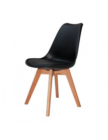 Silla Eames New Tower (acolchonada) Negra