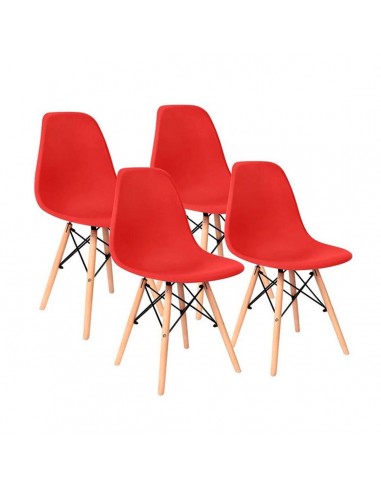 Silla Eames Para Niños    Rojo  X 4