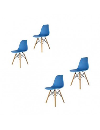 Silla Eames Para Niños    Azul  X 4